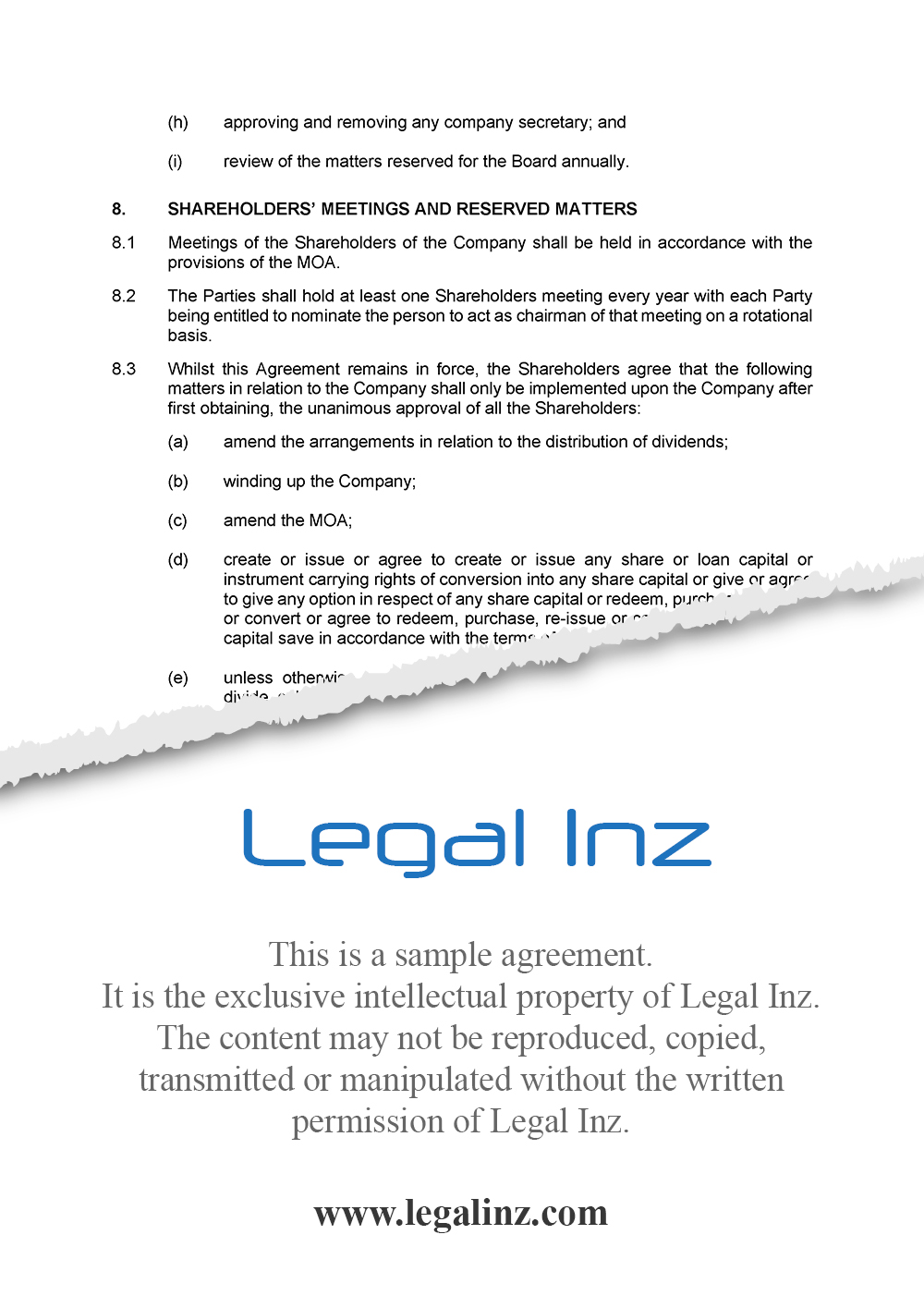 Joint Venture Agreement Sample 7